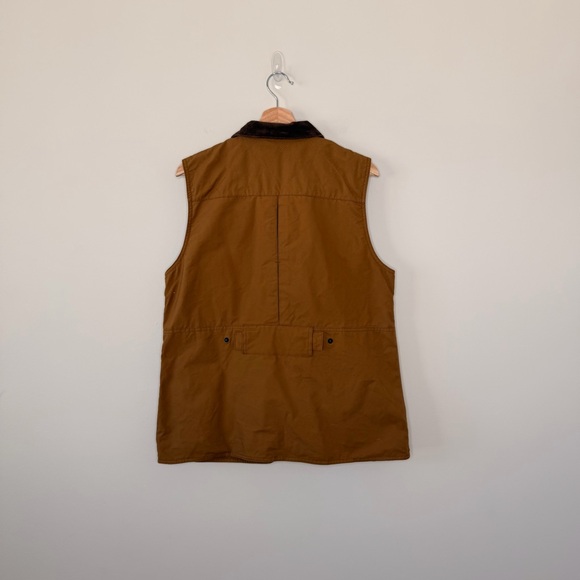 L.Bean Women’s Brown Utility Field Vest Corduroy Collar Outdoor Workwear - Picture 11 of 16